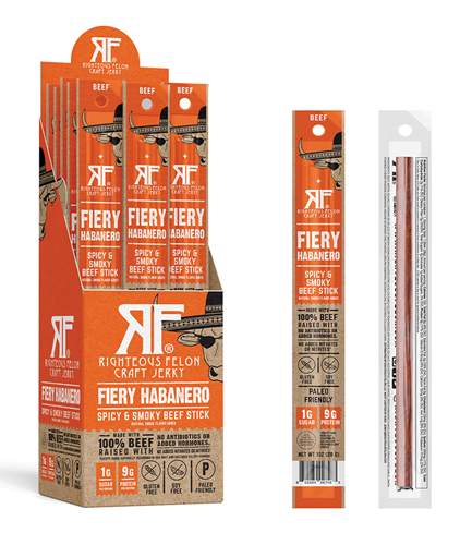 NEW Fiery Habanero Beef Stick - 24 Pack