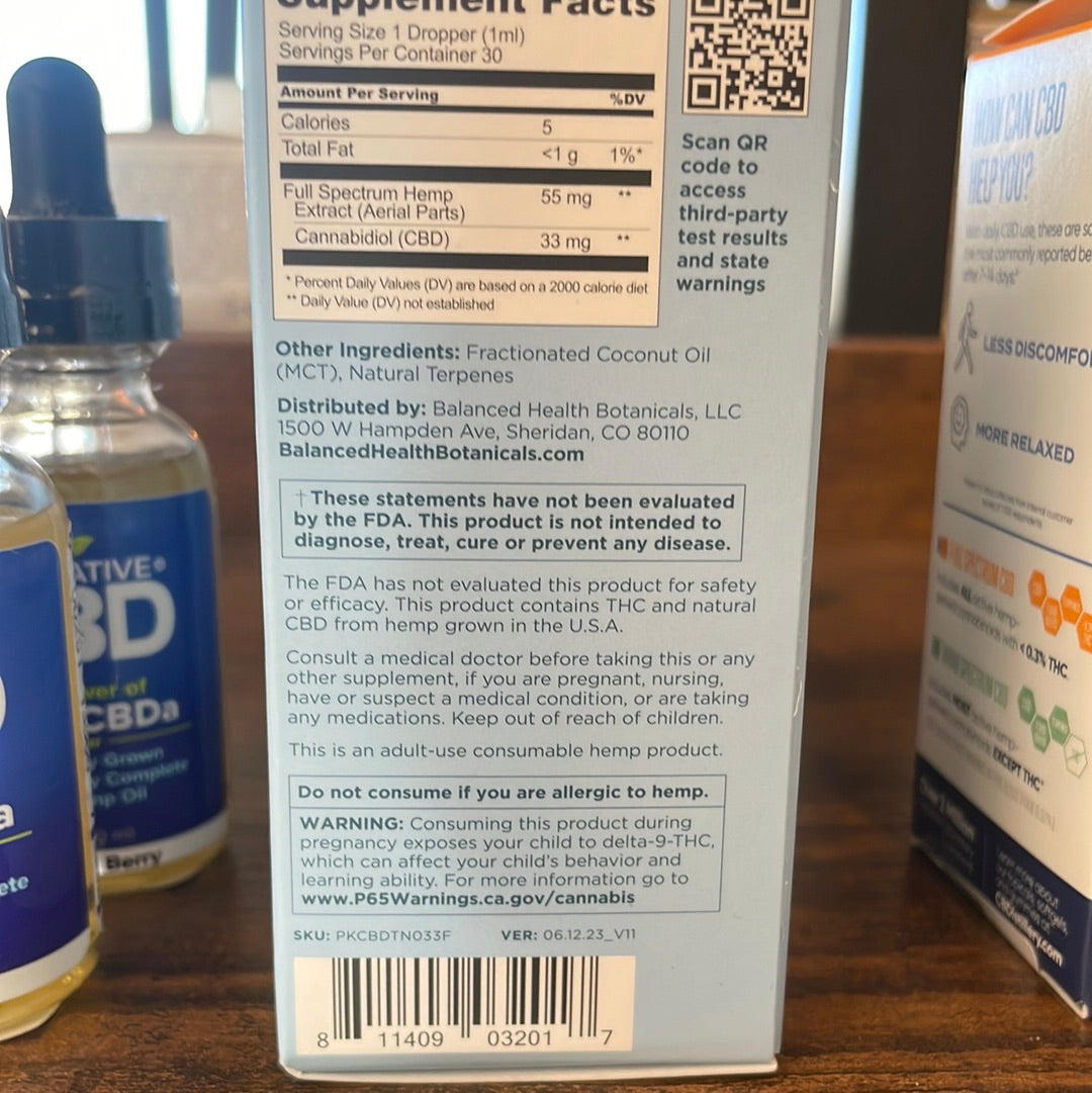 ahhh Distilled CBD Oil (Full Spec 1000mg)