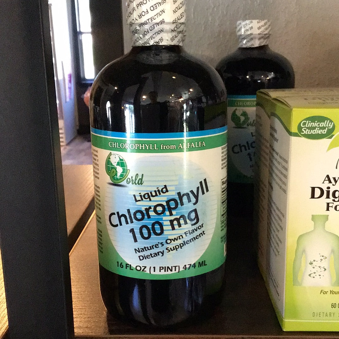 World Organic Liquid Chlorophyll 100mg