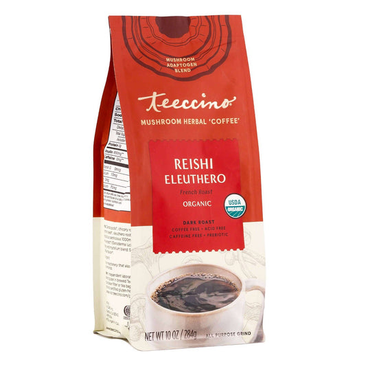 Reishi Eleuthero French Roast Mushroom Herbal Coffee