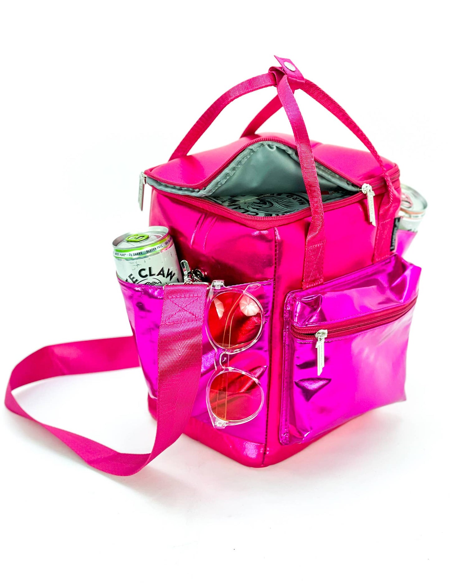 Pink Rackpack ClawCan 12Pak Fashion Cooler Bag