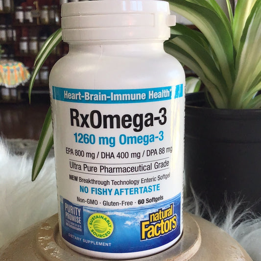 RxOmega-3 1,260mg EPA/DHA/DPA Enteripure (60)